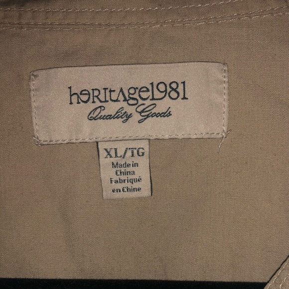 Tan Button Up Shirt - Picture 4 of 5